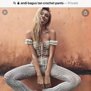 ANDI BAGUS crochet beach pants